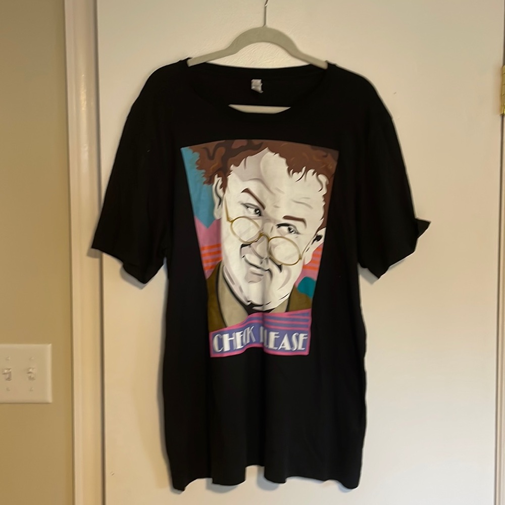 Tim & Eric Brules Rules Check Please John C. Reilly T Shirt XL